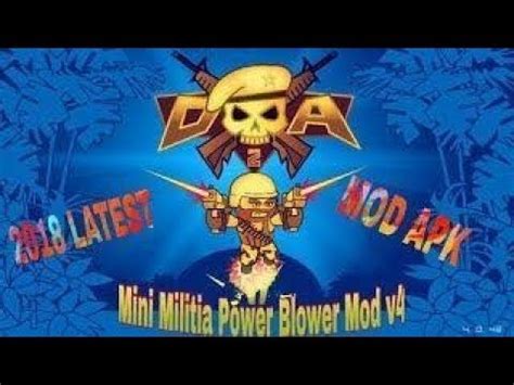 How to download mini militia power blower mod.